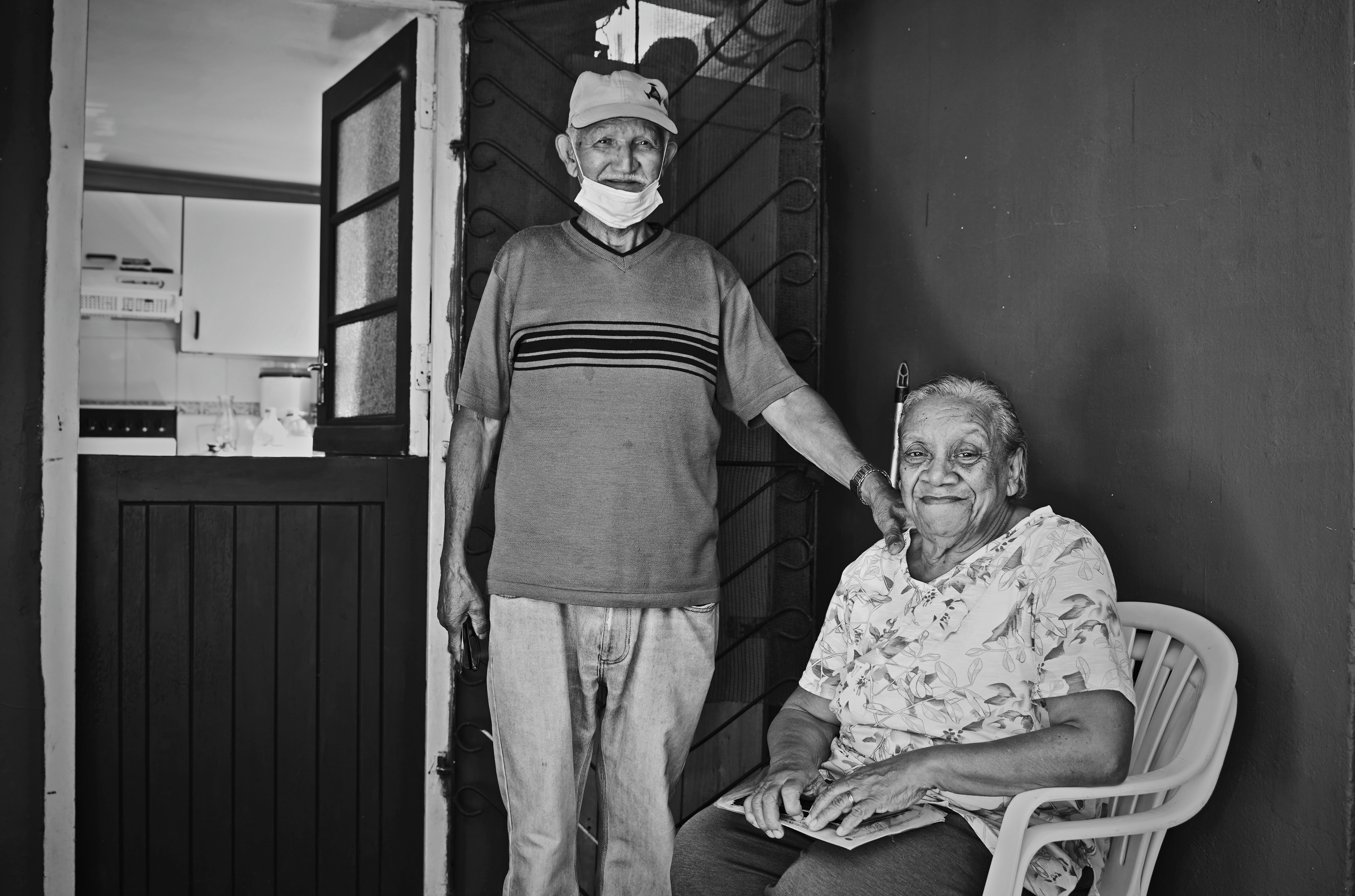 Black and white documentary portrait from the film's story